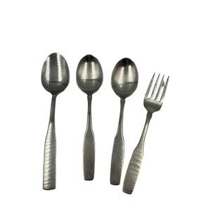 Vintage Community‎ Stainless Steel Spoons Fork Set Retired Style Square Handle